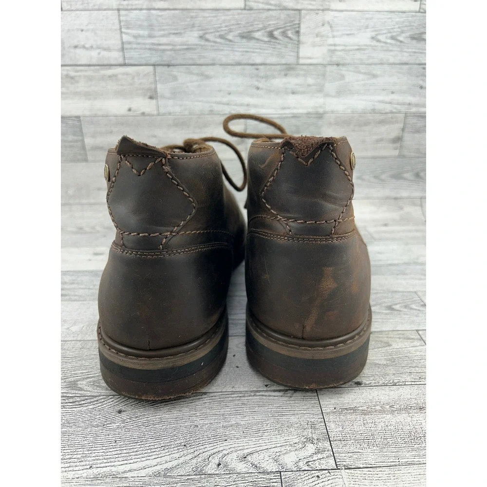 Clarks Signature Men Dark Brown Leather Chukka Ankle Boots 261833807110 Size 12M